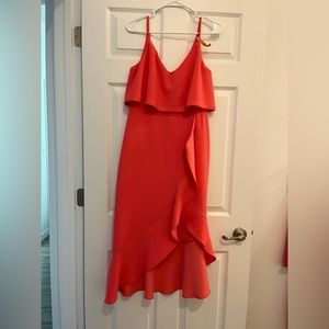 Peachy color dress
